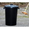 90l Black Dustbin