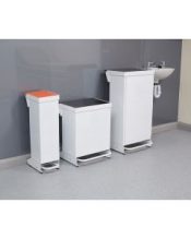 Enclosed Fire Retardant Pedal Bin